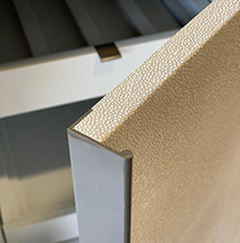 stingray leather buffet detail-hardware